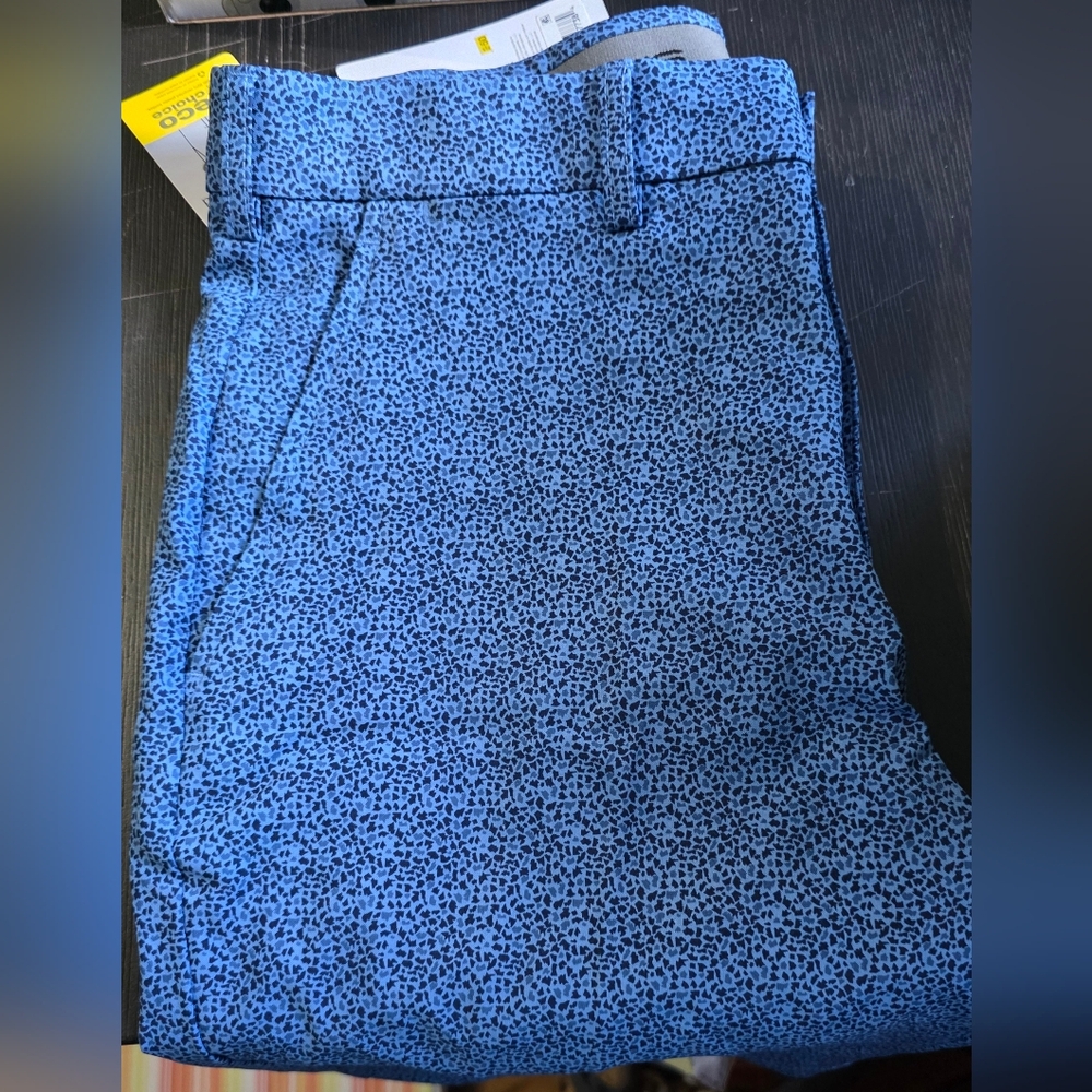 Nicklaus Blue and Black Patterned Shorts